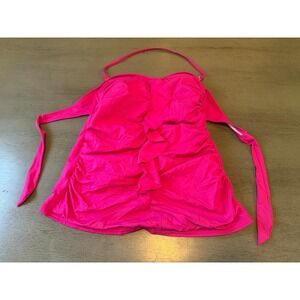 pink OCEAN AVENUE  swimsuit top tankini size 10